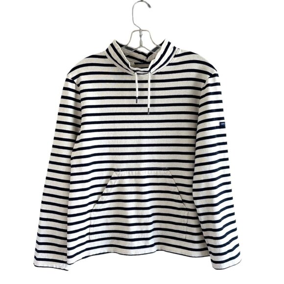 Saint James Blue and Cream Boxy Hoodie - Picture 1 of 9